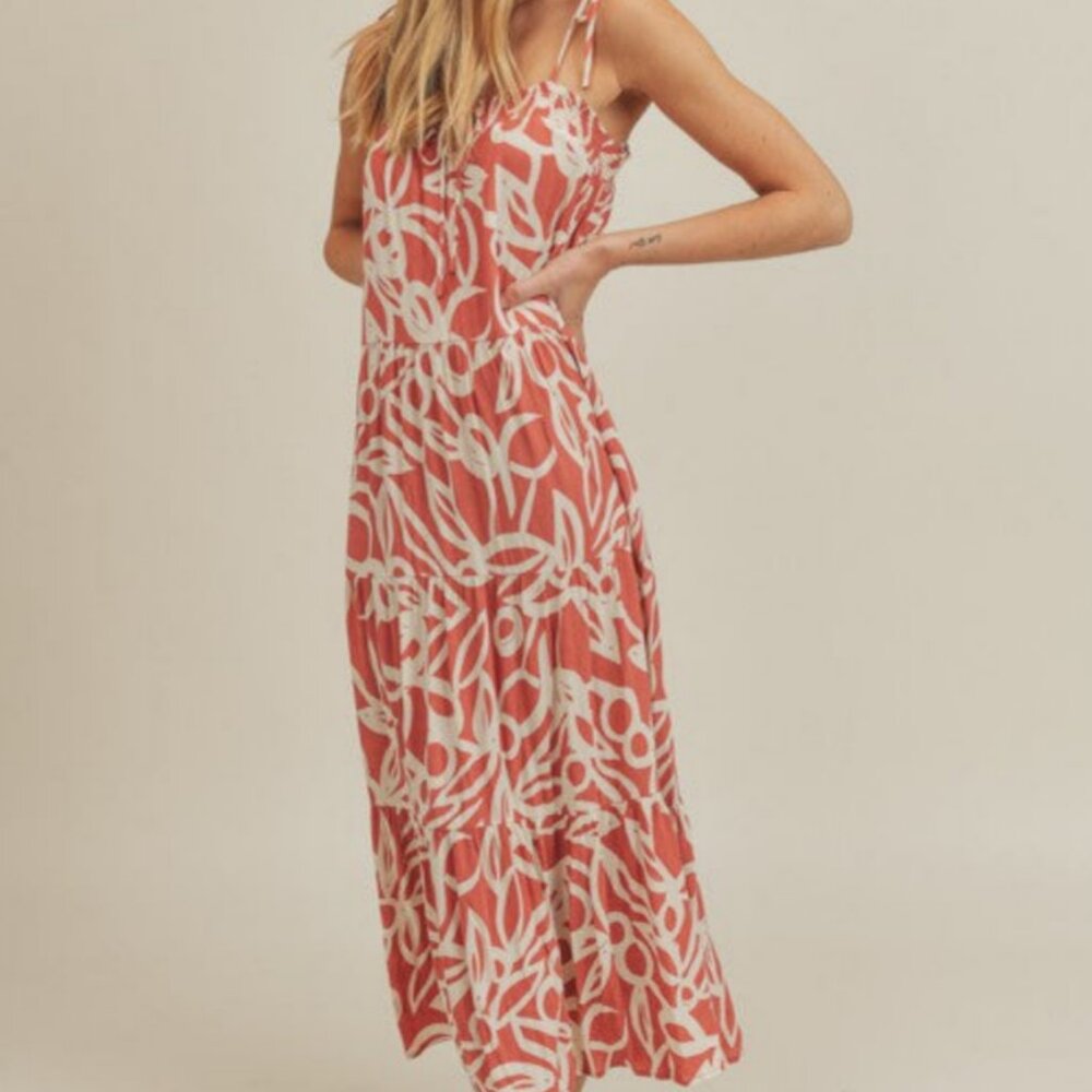 TIE STRAP MAXI DRESS - Picture 3 of 7